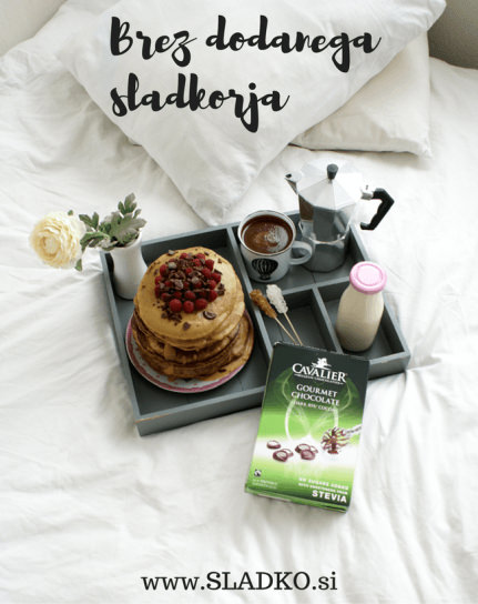 Veganske čokoladne palačinke brez sladkorja