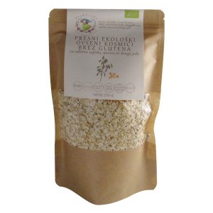 Presni ekološki ovseni kosmiči brez glutena Drobtinka 270 g