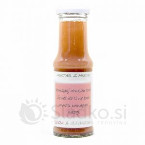 Nektar Jagoda in rabarbara, brez dodanega sladkorja, s stevijo, Stevi, 200 ml