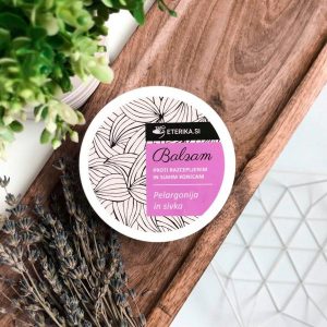 Balzam za lase Pelargonija in sivka Eterika, 180 ml
