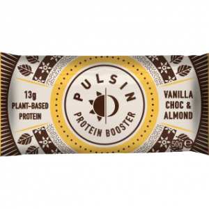 Proteinska tablica z vanilijo, mandlji in koščki čokolade Pulsin, 50 g