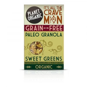 Paleo granola SLADKO ZELENJE, Planet Organic, eko, 350 g