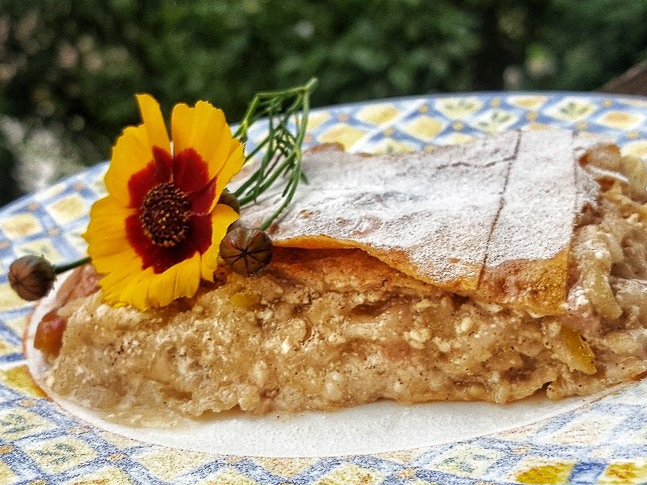 Fit skutno-jabolčni zavitek - štrudelj