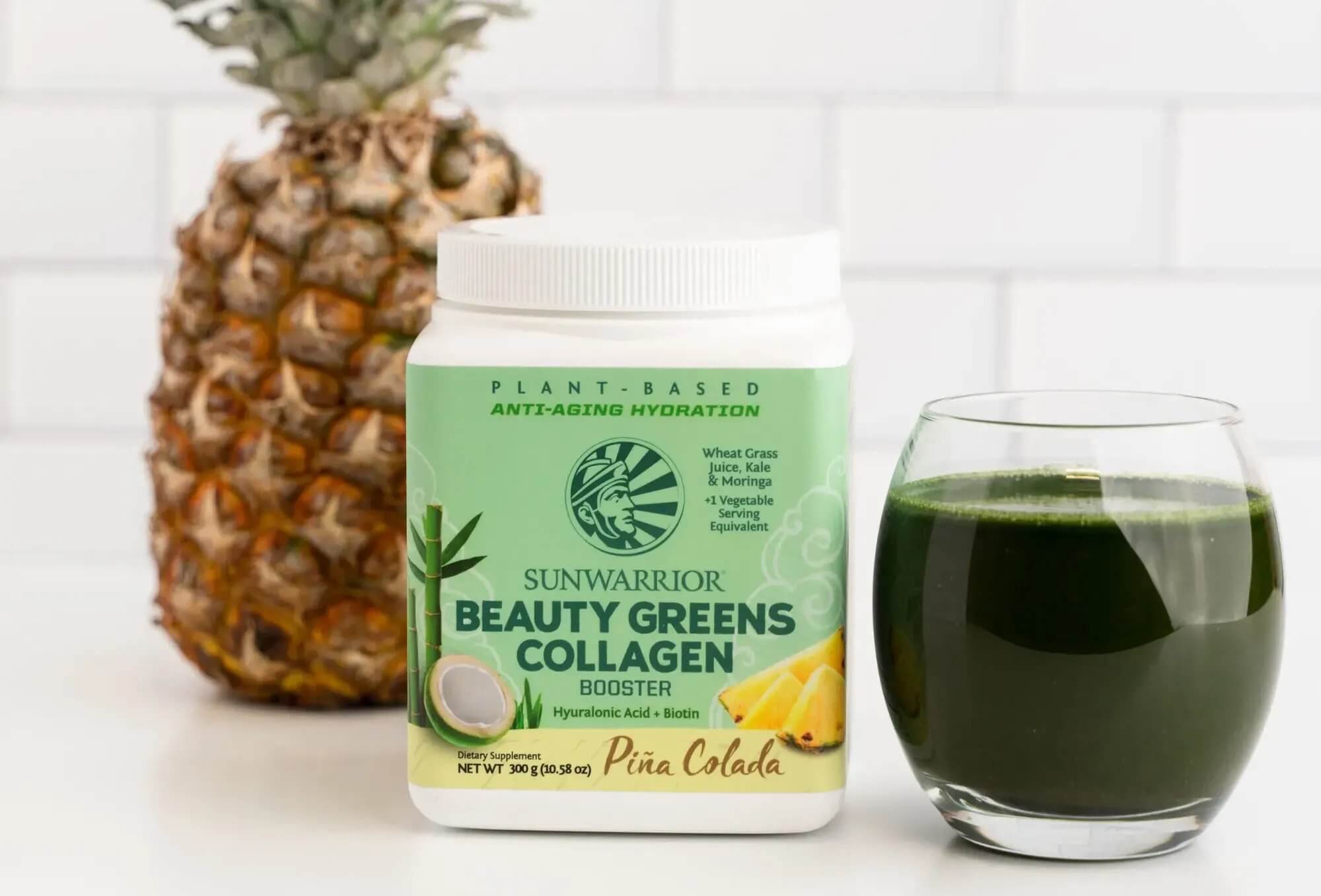Beauty Greens Collagen Booster SunWarrior - napitek