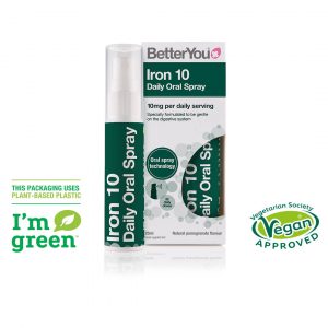 Železo 10 v spreju BetterYou, 25 mL